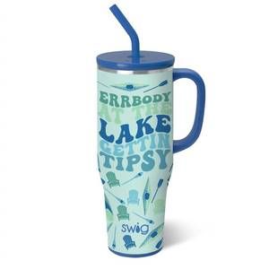 NEW SWIG LIFE errbody at the lake 40oz mega mug in blue